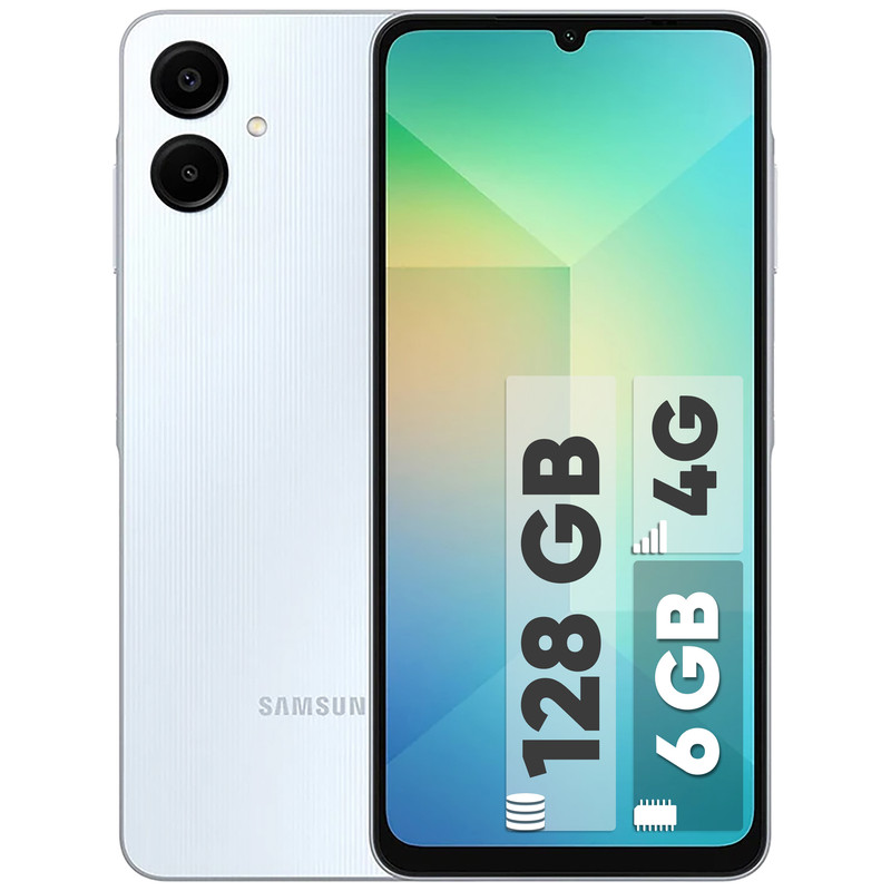 گوشی Samsung مدل A06 حافظه 128 گیگ، رم 6 و 5 ماه گارانتی (کارکرده)