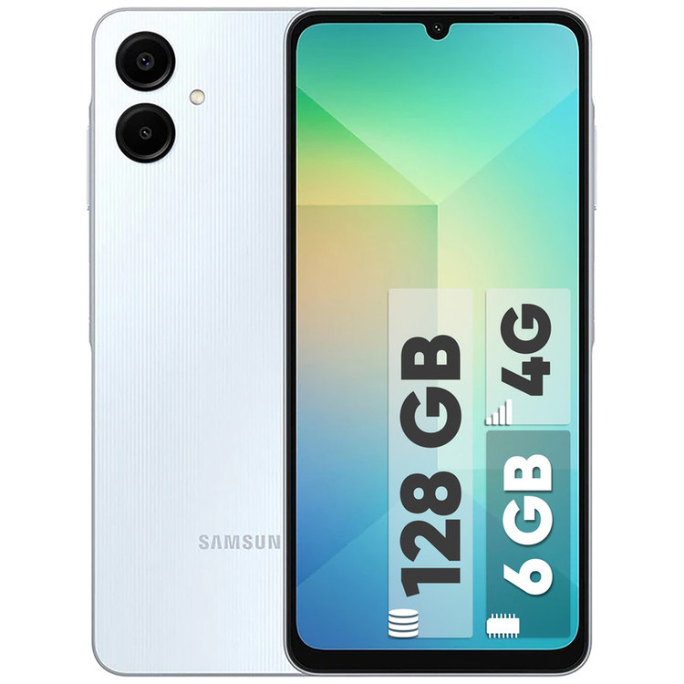 گوشی Samsung مدل A06 حافظه 128 گیگ، رم 6 و 5 ماه گارانتی (کارکرده)